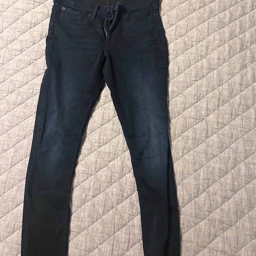 Express Blue Skinny Jeans with Stretch